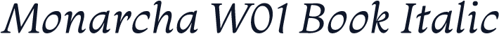 Monarcha W01 Book Italic