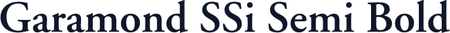 Garamond SSi Semi Bold