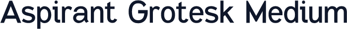 Aspirant Grotesk Medium