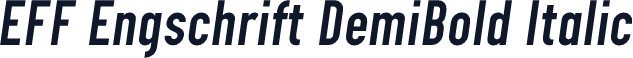 EFF Engschrift DemiBold Italic