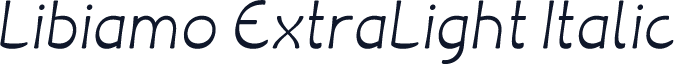 Libiamo ExtraLight Italic