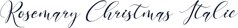 Rosemary Christmas Italic