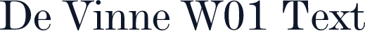 De Vinne W01 Text