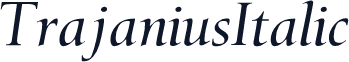 TrajaniusItalic