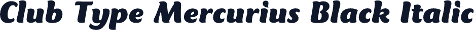 Club Type Mercurius Black Italic