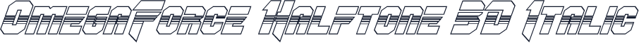 OmegaForce Halftone 3D Italic