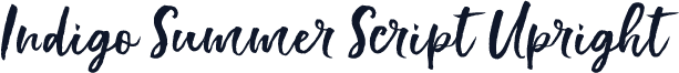 Indigo Summer Script Upright