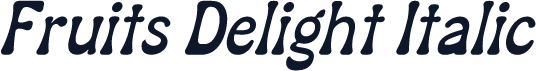 Fruits Delight Italic