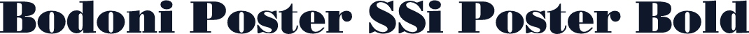 Bodoni Poster SSi Poster Bold