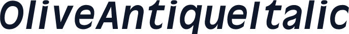OliveAntiqueItalic