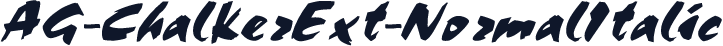AG-ChalkerExt-NormalItalic