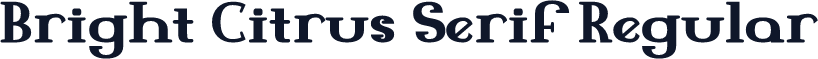 Bright Citrus Serif Regular