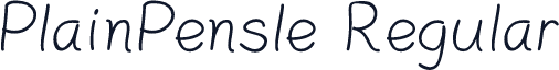 PlainPensle Regular