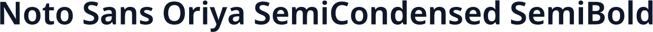 Noto Sans Oriya SemiCondensed SemiBold