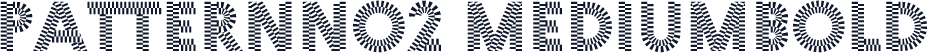 ☞PatternNo2 MediumBold