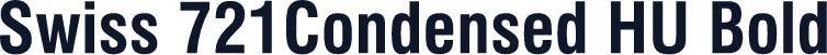 Swiss 721Condensed HU Bold