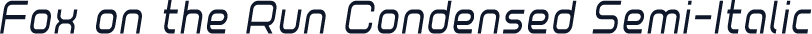Fox on the Run Condensed Semi-Italic