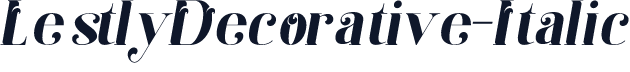 LestlyDecorative-Italic