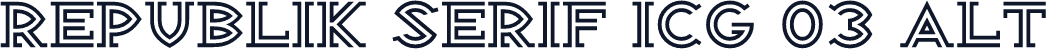 Republik Serif ICG 03 Alt