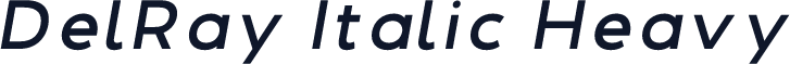 DelRay Italic Heavy