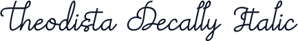 Theodista Decally Italic