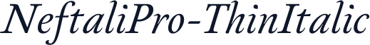 NeftaliPro-ThinItalic