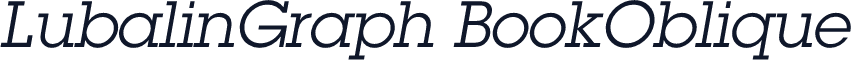 LubalinGraph BookOblique