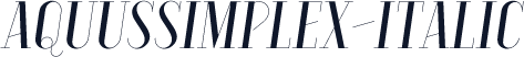 AquusSimplex-Italic