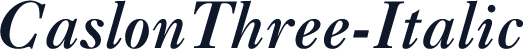 CaslonThree-Italic