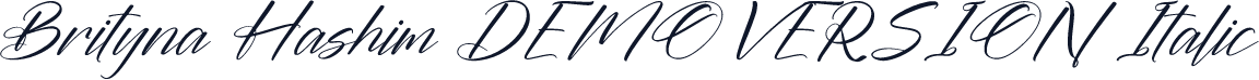 Brityna Hashim DEMO VERSION Italic