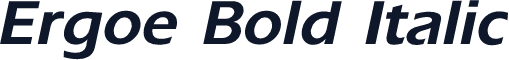 Ergoe Bold Italic