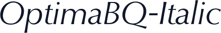 OptimaBQ-Italic