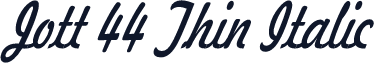 Jott 44 Thin Italic