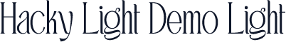 Hacky Light Demo Light