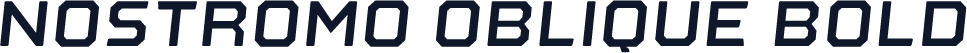 Nostromo Oblique Bold