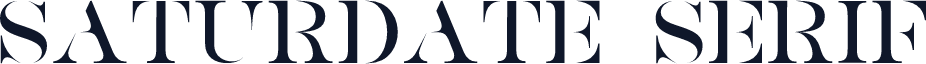 SATURDATE SERIF