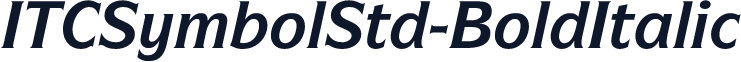 ITCSymbolStd-BoldItalic