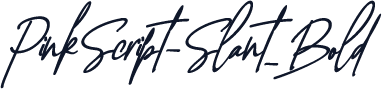 PinkScript-Slant_Bold
