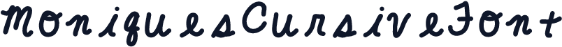 MoniquesCursiveFont