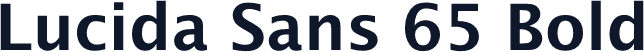 Lucida Sans 65 Bold