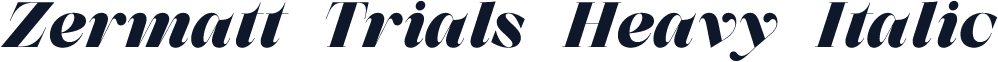 Zermatt Trials Heavy Italic