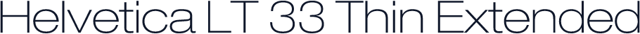 Helvetica LT 33 Thin Extended