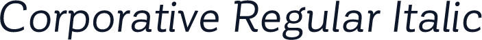 Corporative Regular Italic
