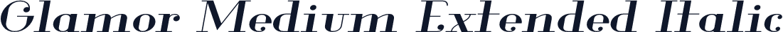 Glamor Medium Extended Italic