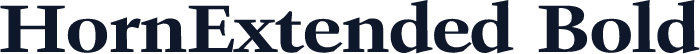HornExtended Bold