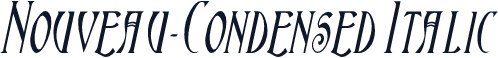 Nouveau-Condensed Italic