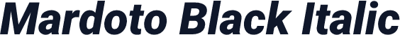 Mardoto Black Italic