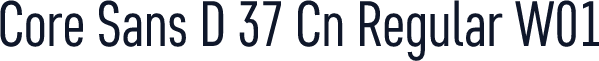 Core Sans D 37 Cn Regular W01
