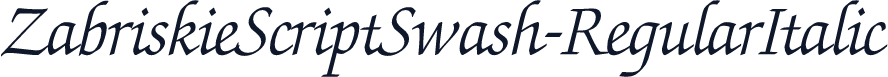 ZabriskieScriptSwash-RegularItalic