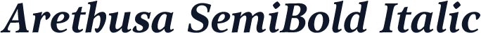 Arethusa SemiBold Italic